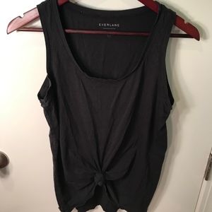 Black Tie-able Tank